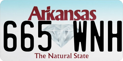 AR license plate 665WNH