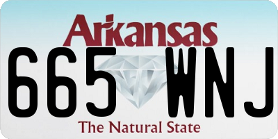 AR license plate 665WNJ