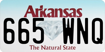 AR license plate 665WNQ
