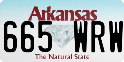 AR license plate 665WRW