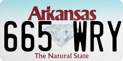AR license plate 665WRY
