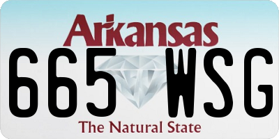AR license plate 665WSG