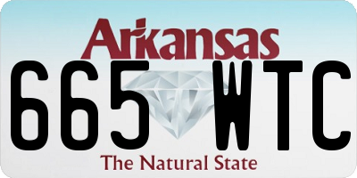 AR license plate 665WTC