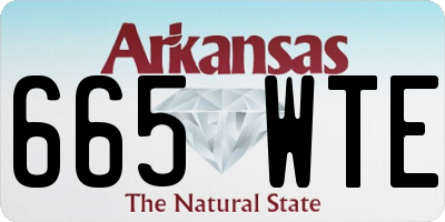 AR license plate 665WTE