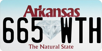 AR license plate 665WTH