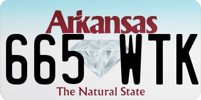 AR license plate 665WTK