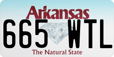 AR license plate 665WTL