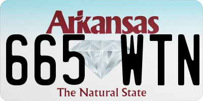AR license plate 665WTN
