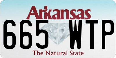 AR license plate 665WTP