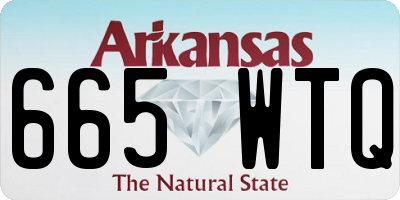 AR license plate 665WTQ