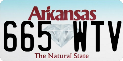 AR license plate 665WTV