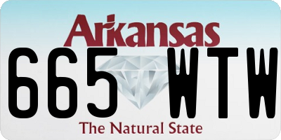 AR license plate 665WTW