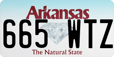 AR license plate 665WTZ