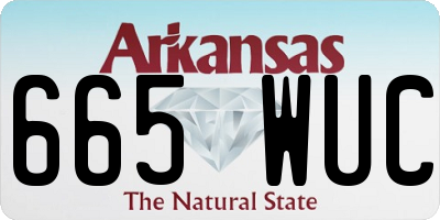 AR license plate 665WUC