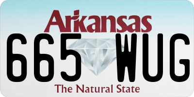 AR license plate 665WUG