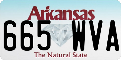 AR license plate 665WVA