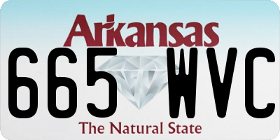 AR license plate 665WVC