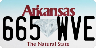 AR license plate 665WVE