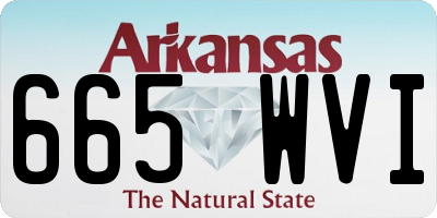 AR license plate 665WVI