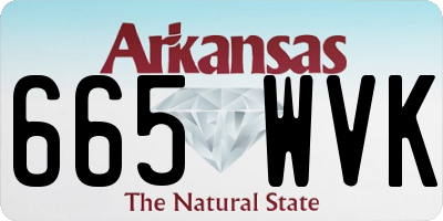 AR license plate 665WVK