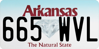 AR license plate 665WVL