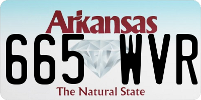 AR license plate 665WVR