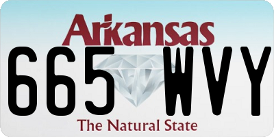 AR license plate 665WVY