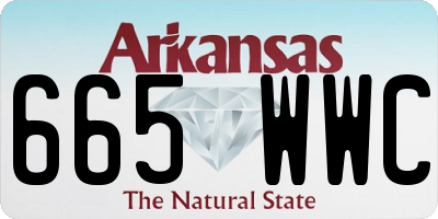 AR license plate 665WWC