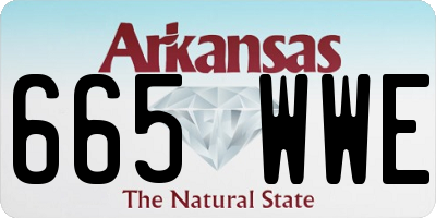 AR license plate 665WWE