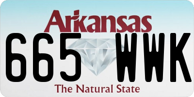 AR license plate 665WWK