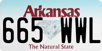 AR license plate 665WWL