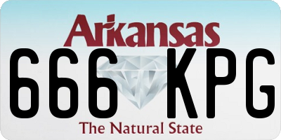 AR license plate 666KPG