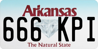 AR license plate 666KPI