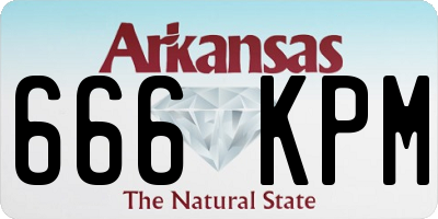 AR license plate 666KPM