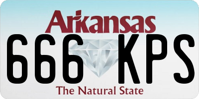 AR license plate 666KPS