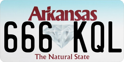 AR license plate 666KQL