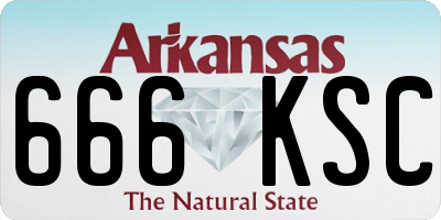 AR license plate 666KSC