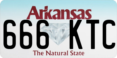 AR license plate 666KTC