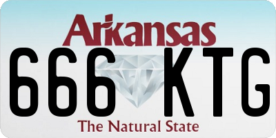 AR license plate 666KTG