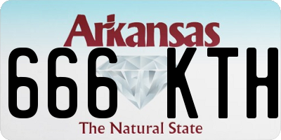 AR license plate 666KTH