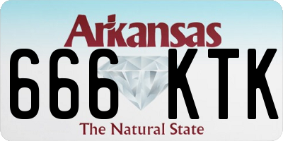 AR license plate 666KTK