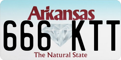 AR license plate 666KTT