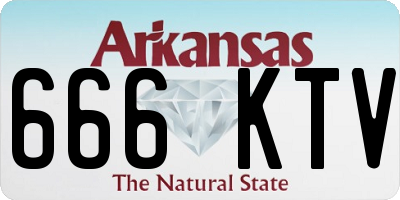 AR license plate 666KTV