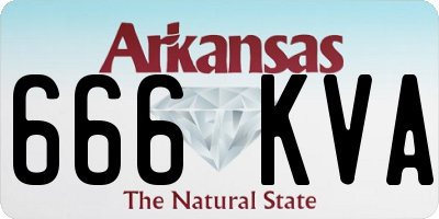 AR license plate 666KVA