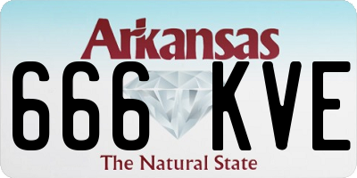 AR license plate 666KVE