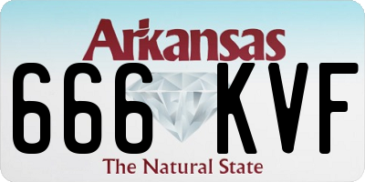 AR license plate 666KVF