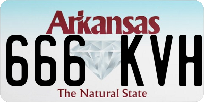 AR license plate 666KVH