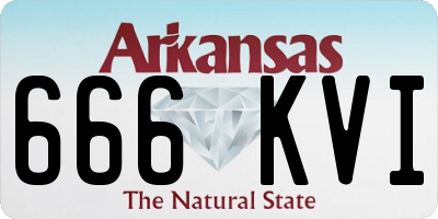 AR license plate 666KVI