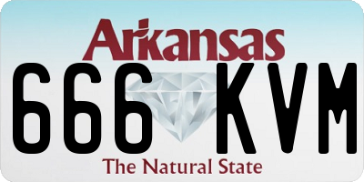 AR license plate 666KVM