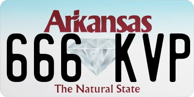 AR license plate 666KVP